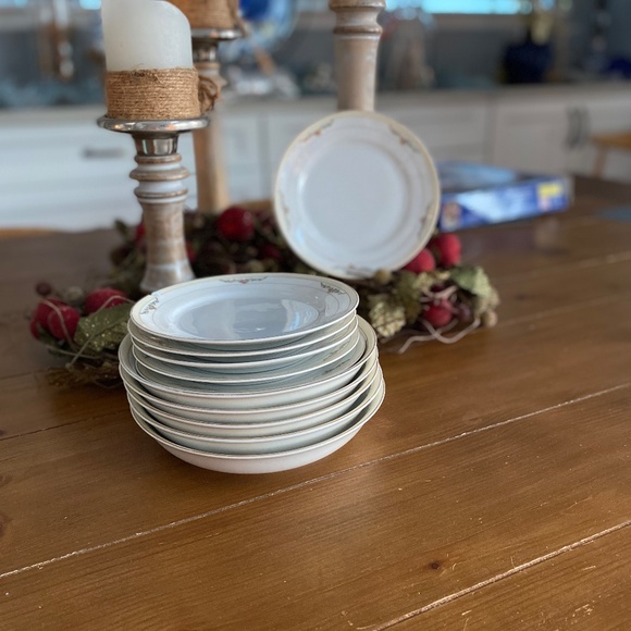 Noritake Roseleigh Fruit/DessertBowls & Bread/Butter plates Vintage 10pc. - Picture 13 of 13